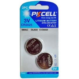 CR2025 Lithium Cell Battery, 2pcs/pack