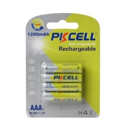 PKCell Rechargeable Battery AAA 1200mAh 4pcs/pack 1.2v