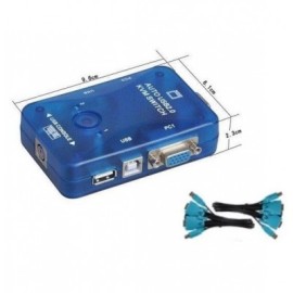 Automatic 2 Port USB KVM Switch with Cables