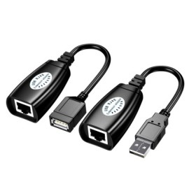 USB extender over RJ45 Power Boosted Extension Adapters -150ft per 45m max- PAIR