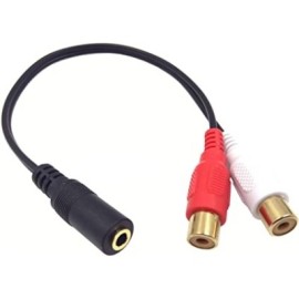 3.5mm - 2RCA Cable Adapter F/2F
