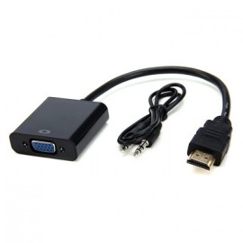 HDMI male to VGA female cable converter adapter with audio no power