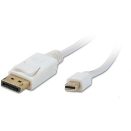 Mini Displayport male to Displayport male Cable 6FT white color