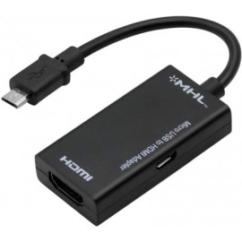 HDMI-Micro USB 5 Pin with USB Power Supply MHL HDTV adapter