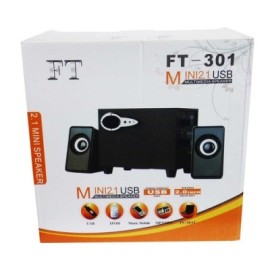 FT-301 USB Powered 2.1 Multimedia Speaker- Black